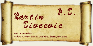 Martin Divčević vizit kartica